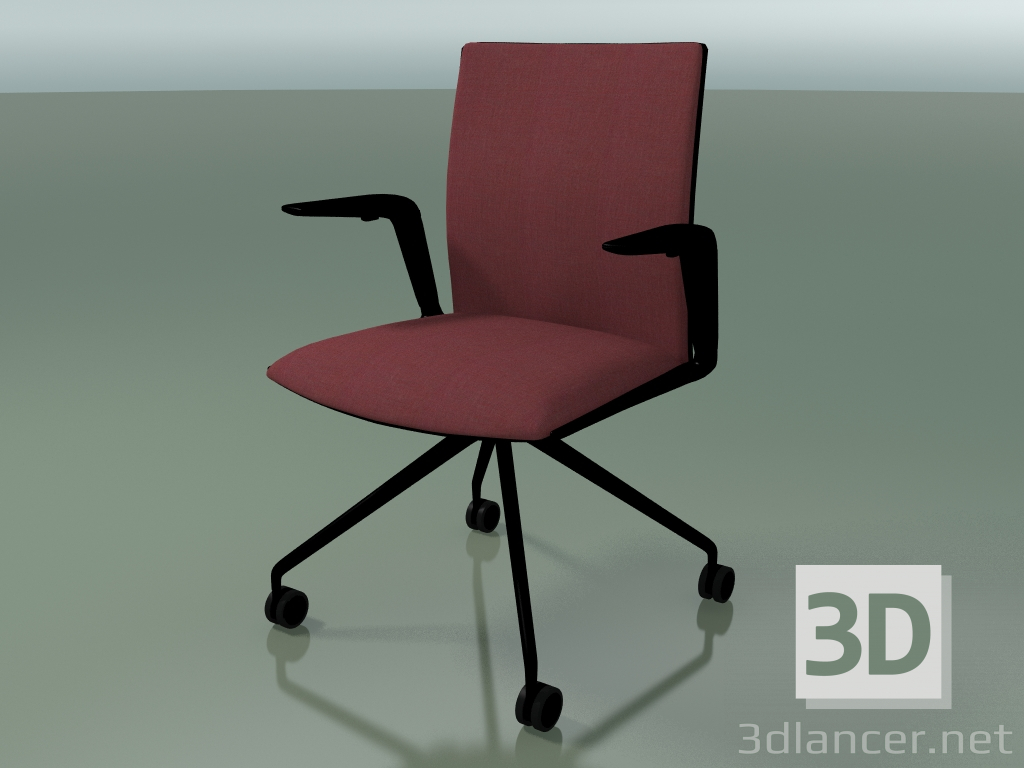 3d model Chair 4807 (4 castors, with front trim - fabric, V39) - preview