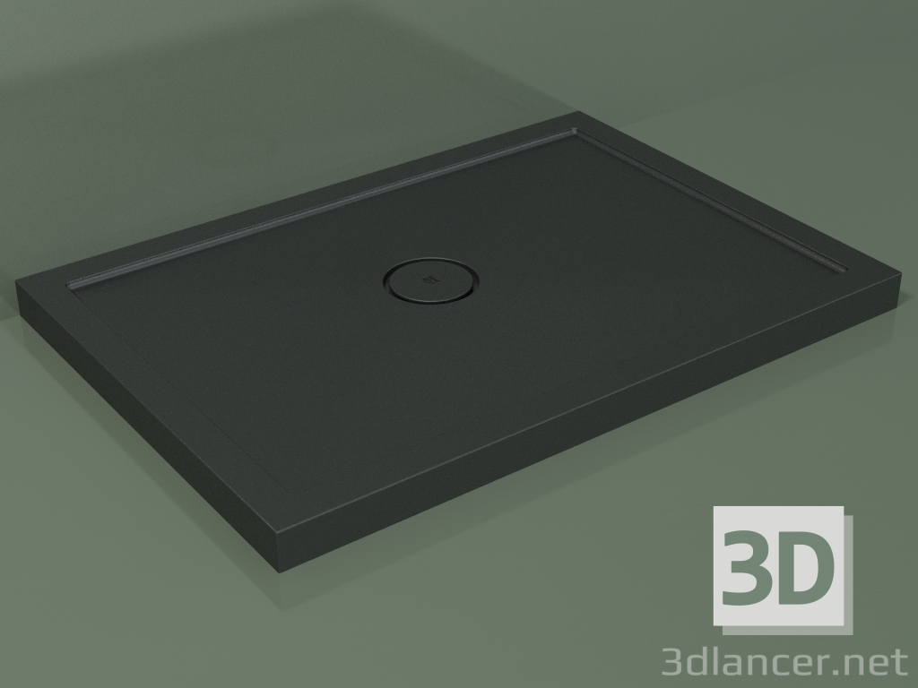 modello 3D Piatto doccia Medio (30UM0118, Deep Nocturne C38, 100x70 cm) - anteprima