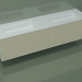 modello 3D Lavabo con cassetti (06UCA3421, Bone C39, L 192, P 50, H 48 cm) - anteprima