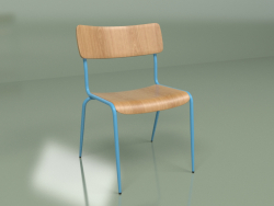 Cadeira Mies (azul mate)