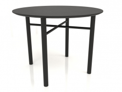Table à manger DT 02 (option 1) (D=1000x750, bois noir)
