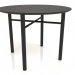 3d model Dining table DT 02 (option 1) (D=1000x750, wood black) - preview