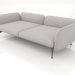 3d model Módulo sofá 2,5 plazas fondo con reposabrazos 110 - vista previa