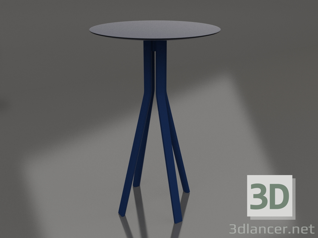 modello 3D Tavolino da bar (Blu notte) - anteprima