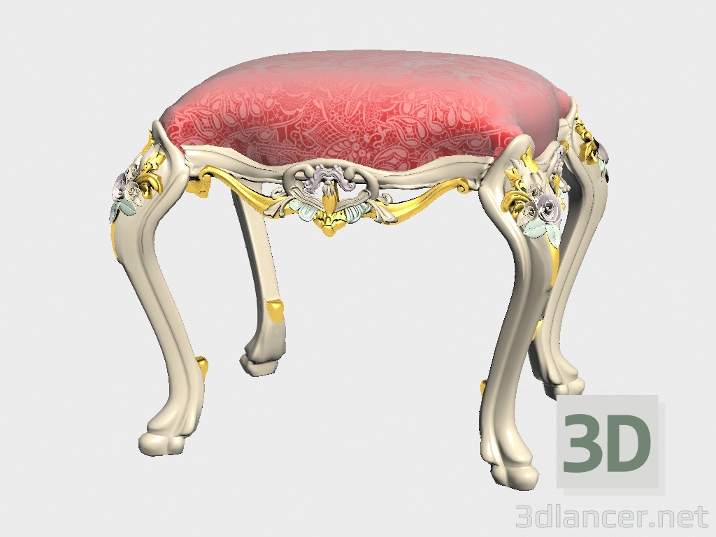 modello 3D Pouf - anteprima