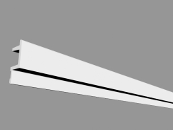 Карниз скрытого освещения C383 - L3 (200 x 14 x 5 cm)