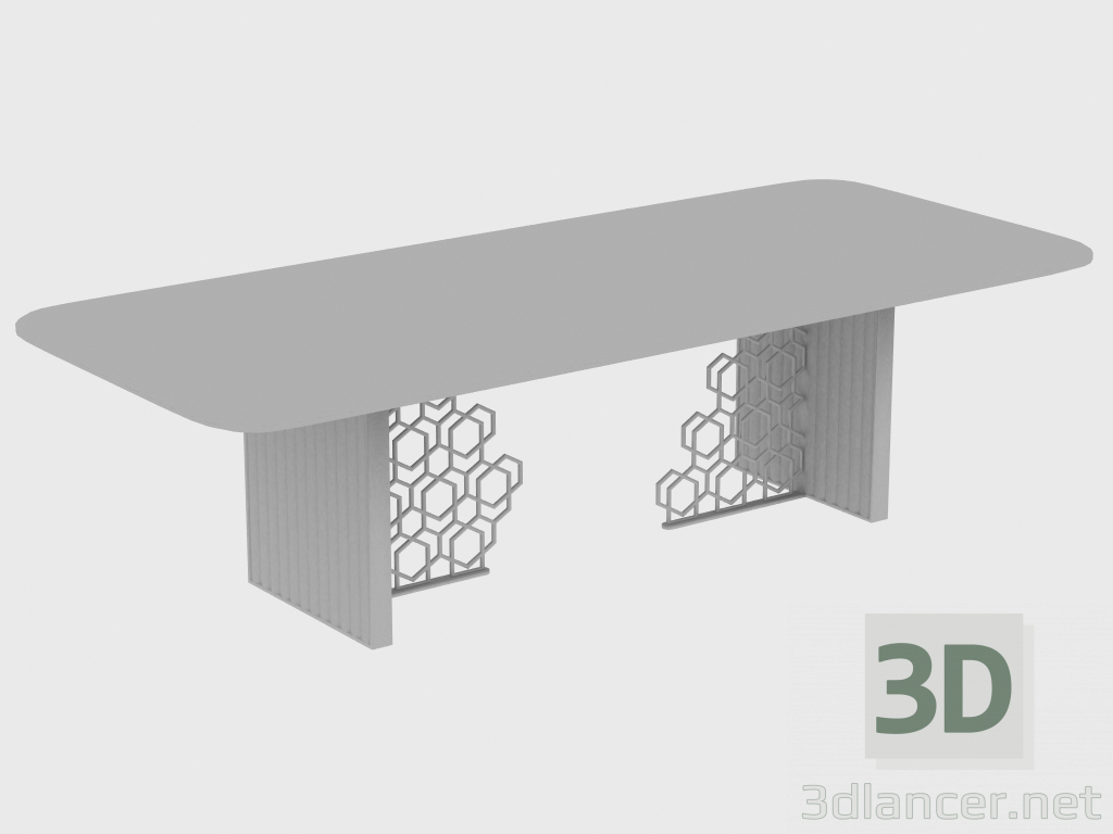 3D Modell Esstisch EXCELSIOR TABLE RIBBING (280X110XH75) - Vorschau