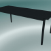 modello 3D Tavolo lineare in acciaio (200 cm, nero) - anteprima