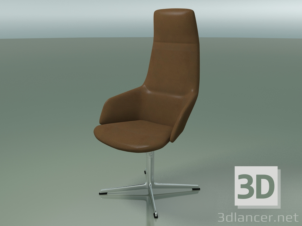 3D modeli 4 destekli sandalye ofisi 1922 - önizleme