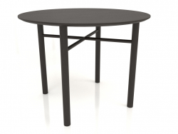 Dining table DT 02 (option 1) (D=1000x750, wood brown dark)