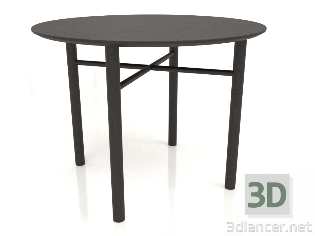 3D modeli Yemek masası DT 02 (seçenek 1) (D=1000x750, ahşap kahverengi koyu) - önizleme