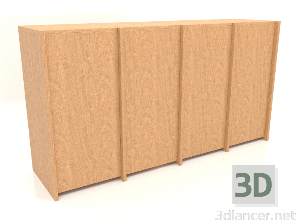 3d модель Модульный шкаф ST 07 (1530х409х816, wood mahogany veneer) – превью