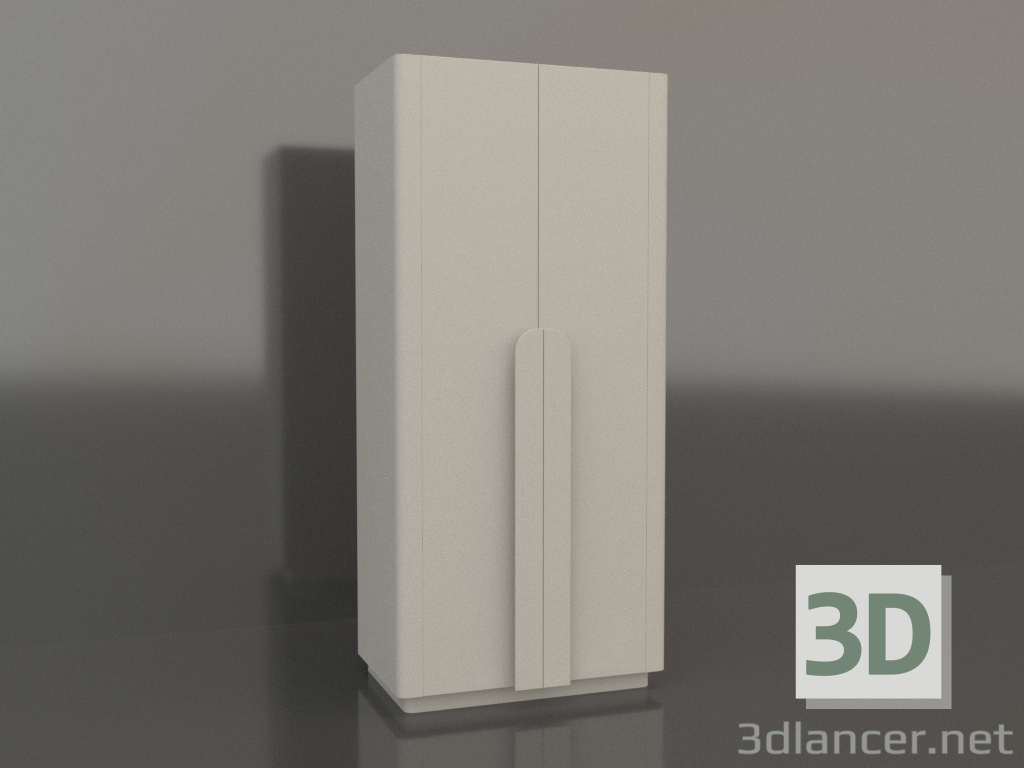 3D Modell Kleiderschrank MW 04 Lack (Option 4, 1000x650x2200, beige) - Vorschau