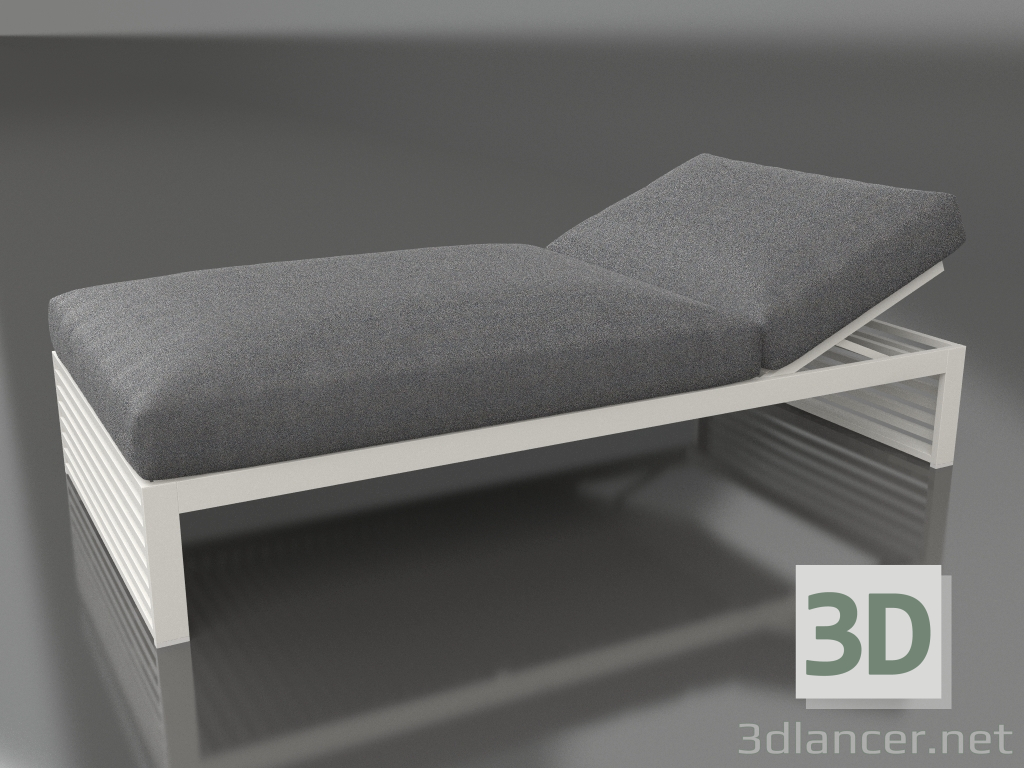 modèle 3D Lit de repos 100 (gris agate) - preview