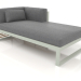 3d model Modular sofa, section 2 right (Cement gray) - preview