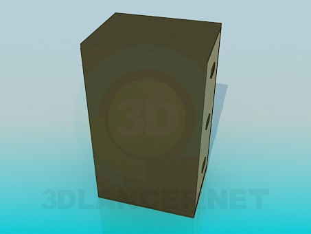 3d модель Вертикальна тумба – превью 3d модель Вертикальна тумба – превью