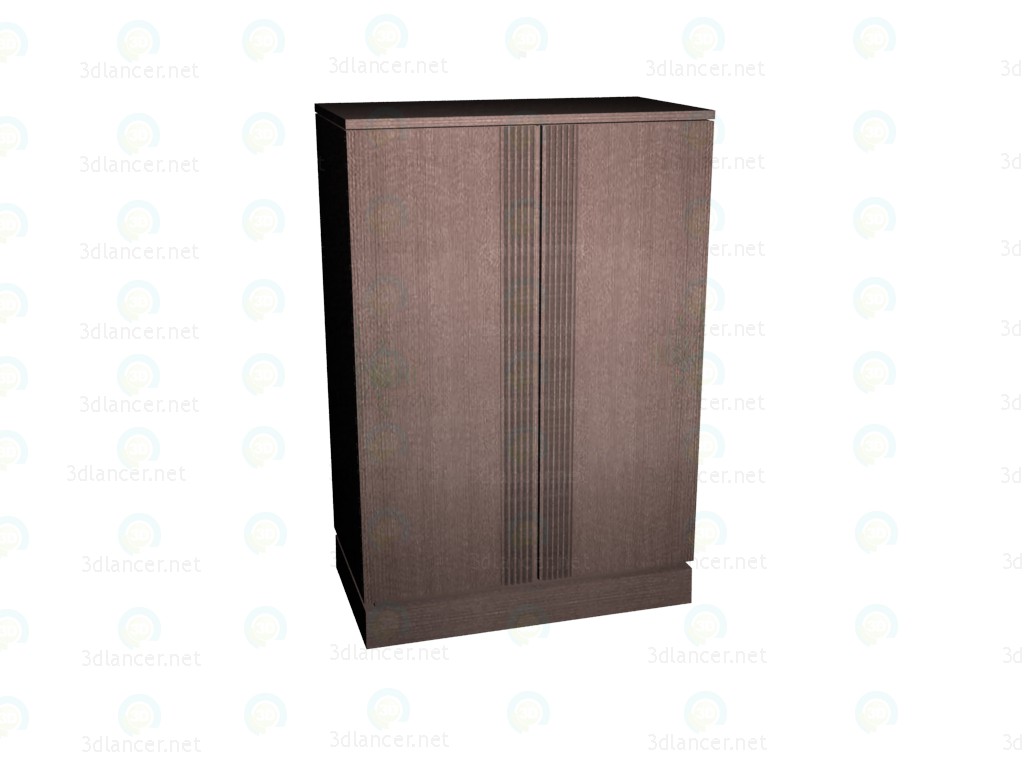 3d model Cajonera de 2 puertas alta - vista previa