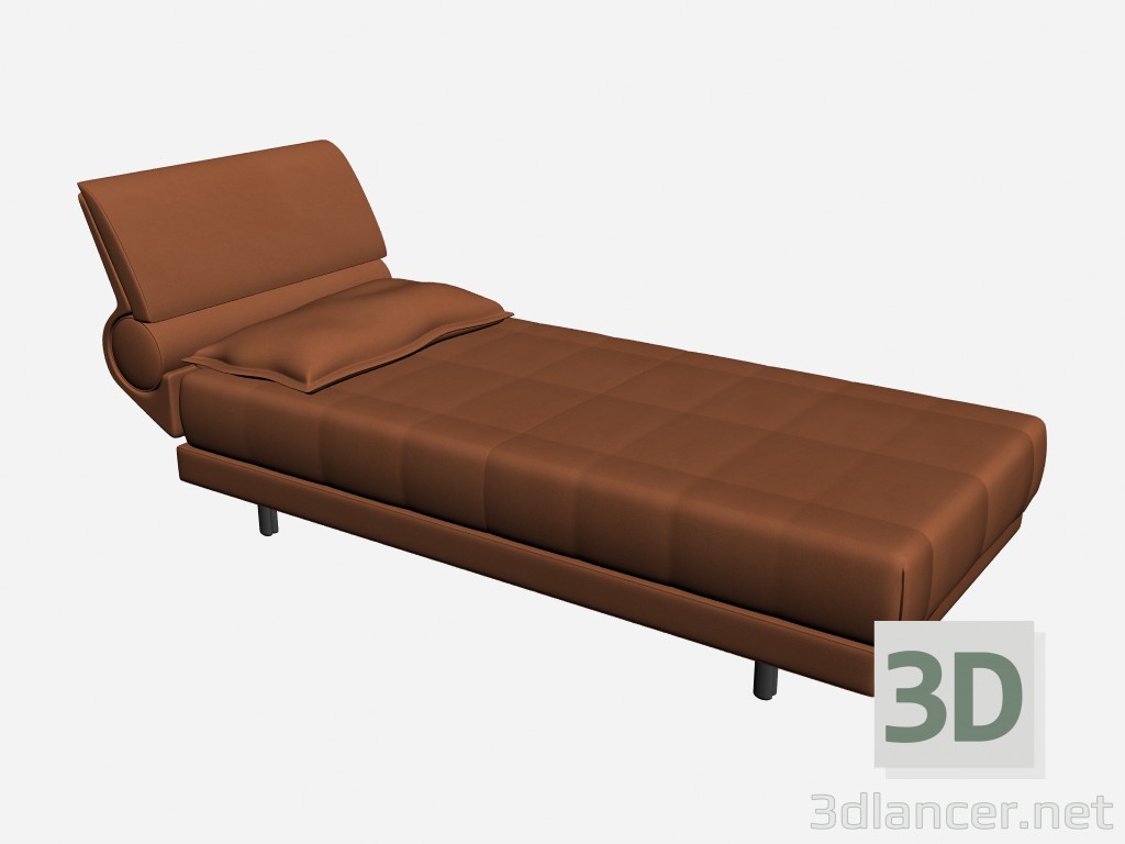 modello 3D Letto singolo Olimpico - anteprima