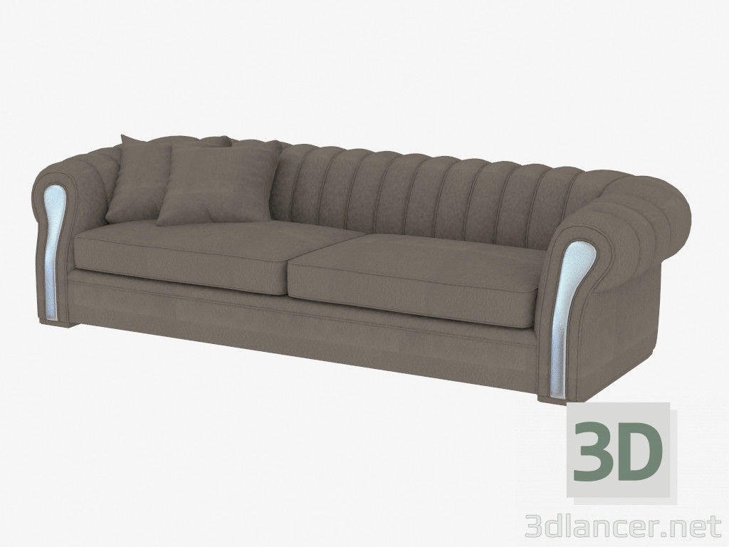 3d model El sofá es moderno Karma recto (260х110х70) - vista previa