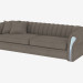 modello 3D Il divano è moderno Karma diritto (260h110h70) - anteprima