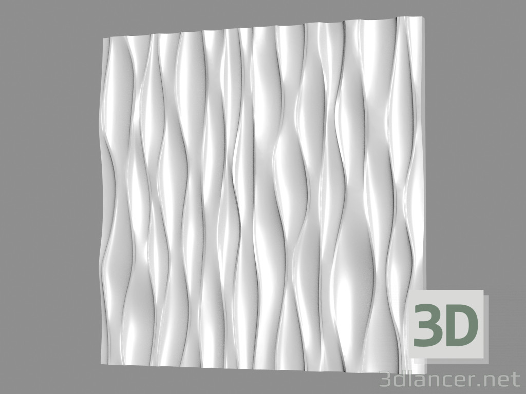 3d model Gypsum wall panel (art. 166) - preview