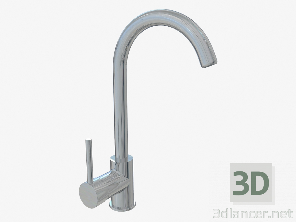 modèle 3D Mitigeur lavabo avec bec U Aster (BCA 062M) - preview