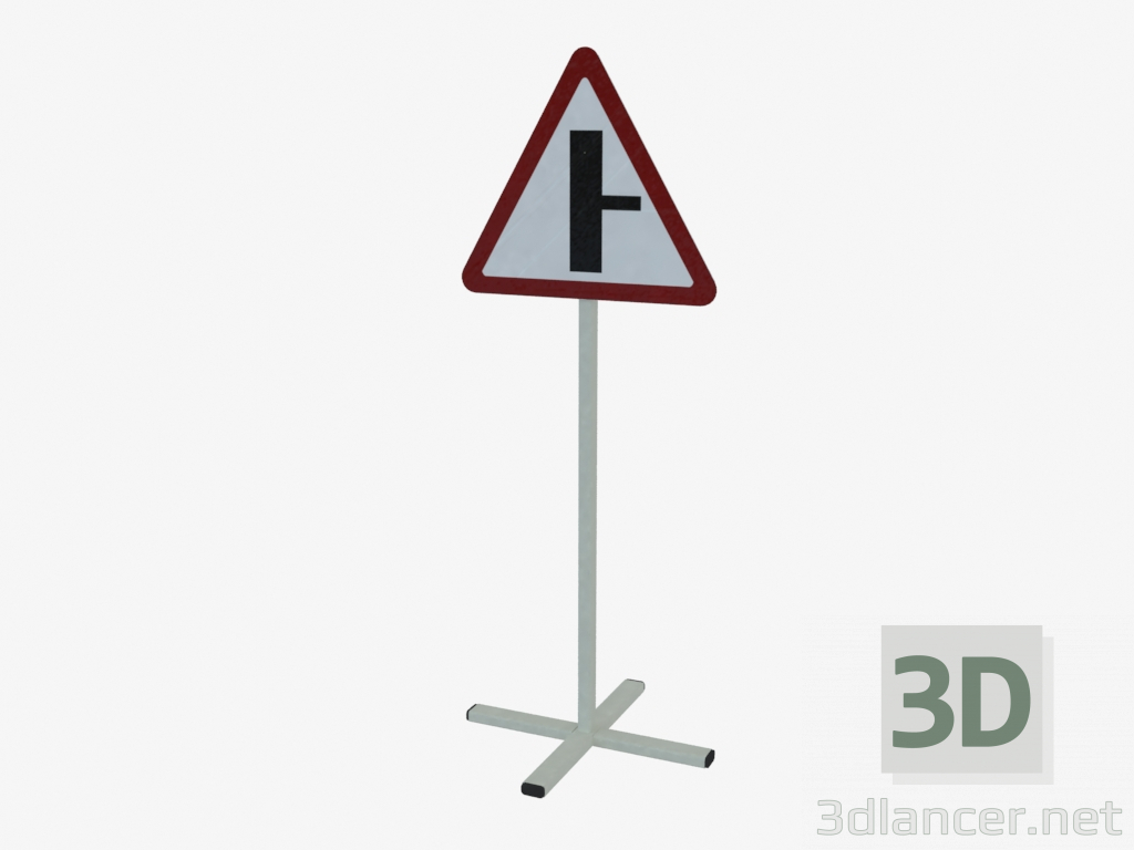3 डी मॉडल सड़क जंक्शन का निशान (385) - पूर्वावलोकन