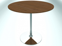 Table de restaurant ronde (RR20 Chrome НМ12, Ø800 mm, Н740 mm, base ronde)