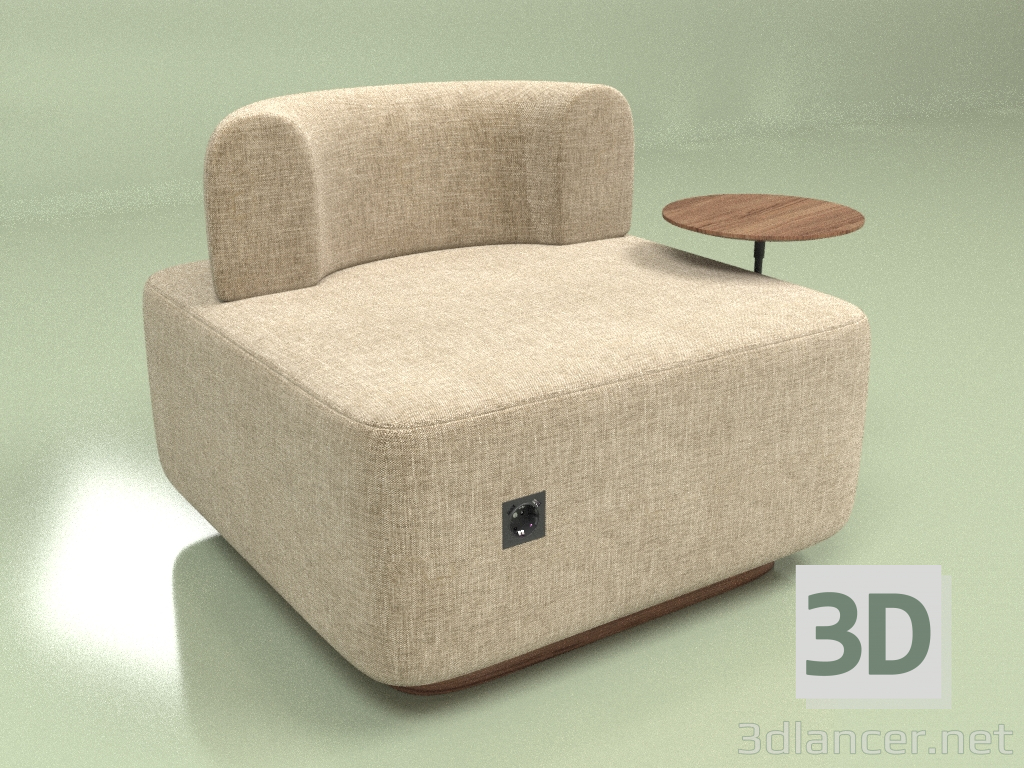 3D modeli Modüler sandalye Dolgun - önizleme