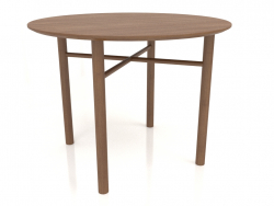 Dining table DT 02 (option 1) (D=1000x750, wood brown light)