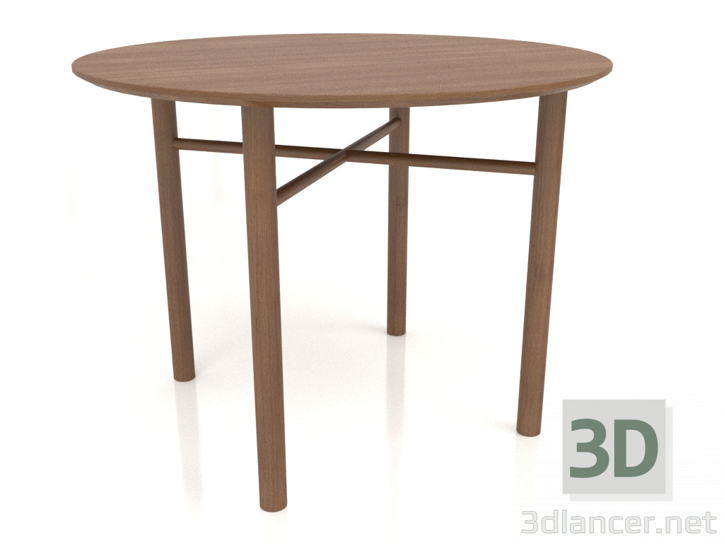 3d model Mesa de comedor DT 02 (opción 1) (D=1000x750, madera marrón claro) - vista previa