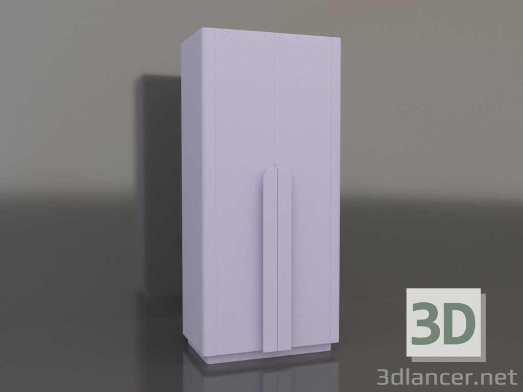 3D modeli Gardırop MW 04 boya (seçenek 4, 1000x650x2200, leylak) - önizleme