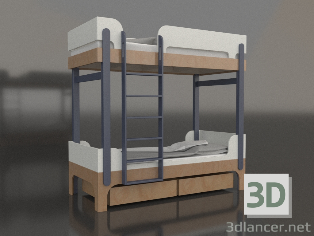 modèle 3D Lit superposé TUNE J (UITJA1) - preview