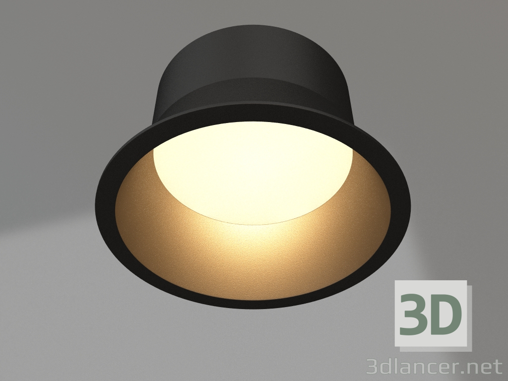 modello 3D Lampada MS-BREEZE-BUILT-R82-9W Warm3000 (BK, 80 gradi, 230V) - anteprima