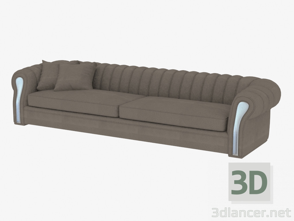 Modelo 3d O sofá é moderno Karma direto (320х110х70) - preview