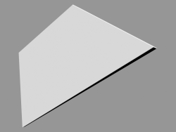 3 डी पैनल डब्ल्यू 101 - ट्रैपेज़ियम (34.5 x 15 x 2.9 सेमी)