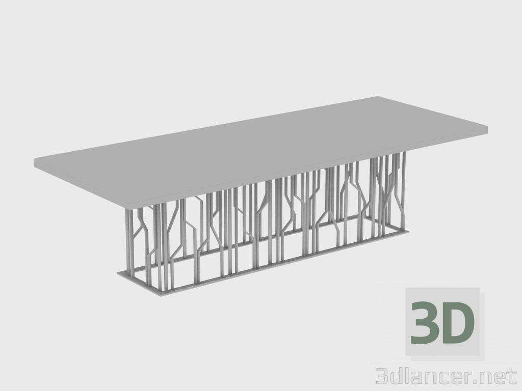 modèle 3D Table à manger GINZA TABLE (280x110xH74) - preview