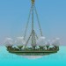 3d model Chandelier with chains - preview