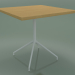 modèle 3D Table carrée 5755 (H 74,5 - 80x80 cm, Chêne naturel, V12) - preview