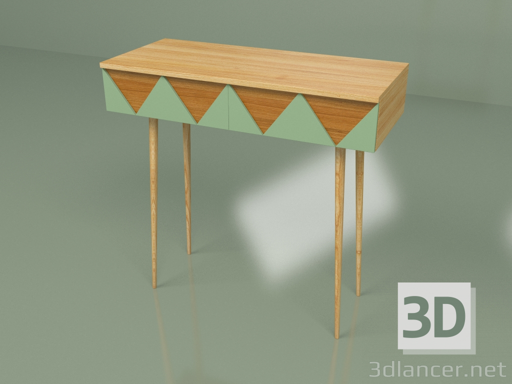 3D Modell Konsole Woo Schreibtisch (Schlüssel) - Vorschau