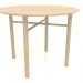 3d model Dining table DT 02 (option 1) (D=1000x750, wood white) - preview