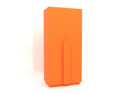 Wardrobe MW 04 paint (option 4, 1000x650x2200, luminous bright orange)