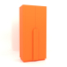 3d model Wardrobe MW 04 paint (option 4, 1000x650x2200, luminous bright orange) - preview