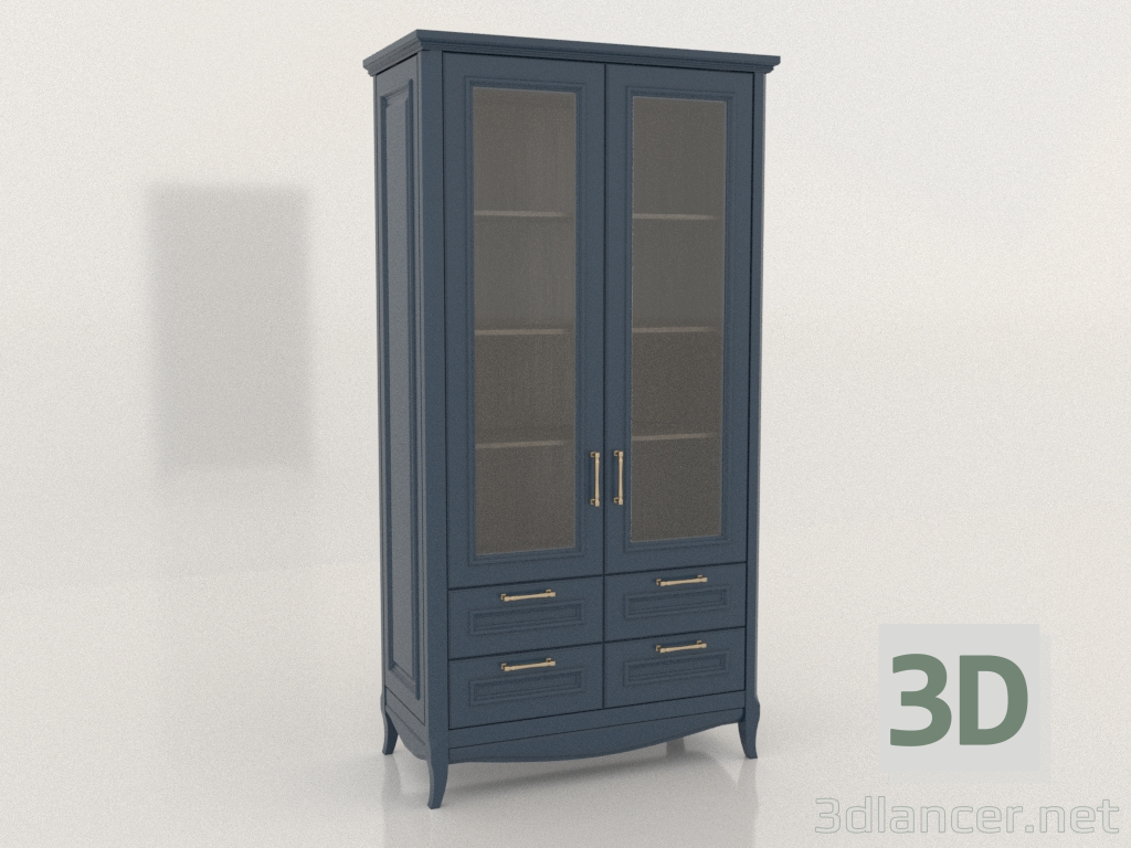 3d model Two-door showcase cabinet 3 (Ruta) - preview