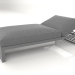 3D Modell Loungebett 100 (Anthrazit) - Vorschau