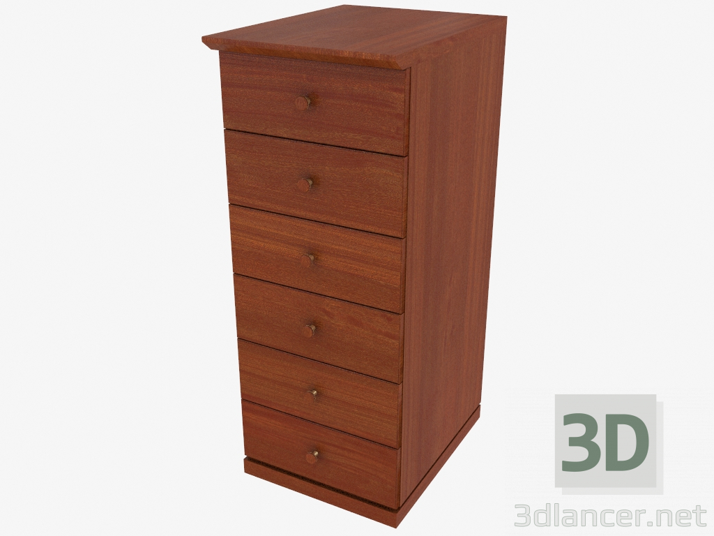 3d model Chest of narrow (4819-80) - preview