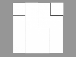 Panel 3D W102 - Cubi (33.3 x 33.3 x 2.5 cm)