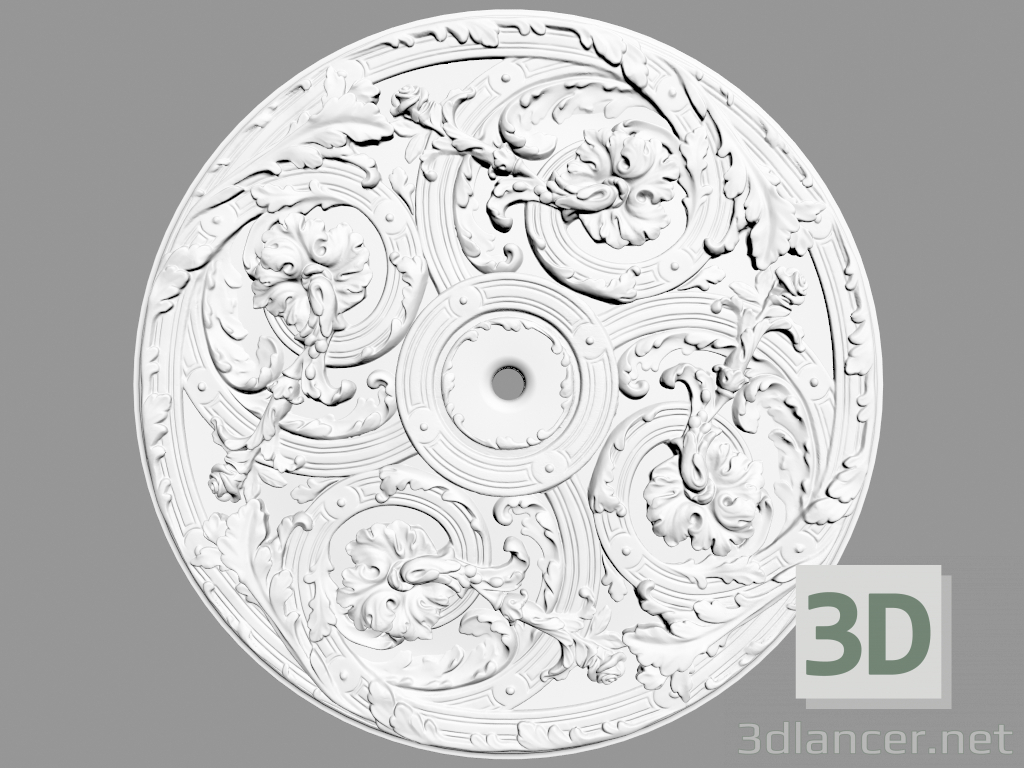 3d model Ceiling outlet (P128) - preview