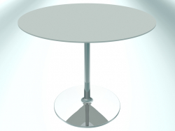 Tavolo da ristorante rotondo (RR30 cromato EPO1, Ø800 mm, Н660 mm, base rotonda)