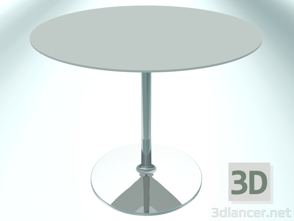 Modelo 3d Mesa de restaurante redonda (RR30 Chrome EPO1, Ø800 mm, Н660 mm, base redonda) - preview